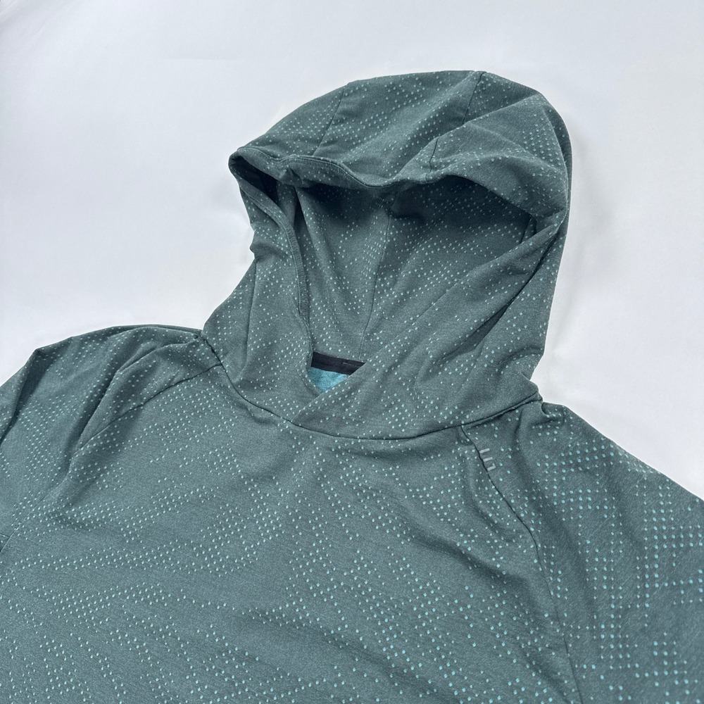 Lululemon Drysense Hoodie Mens Medium Jacquard Smoked Spruce Crest Training